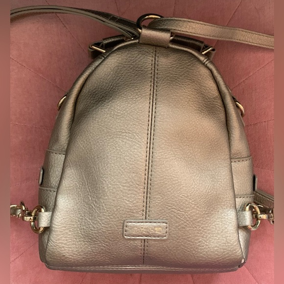 Good Condition, Joe's Jeans "Jordyn" Golden Mini Convertible Backpack/Crossbody - Picture 4 of 9